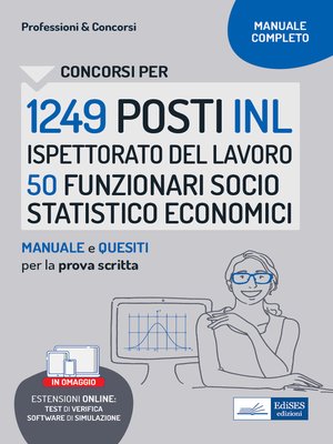 cover image of Concorso 1249 INL Ispettorato Nazionale del Lavoro profilo 50 Funzionari socio statistico economici